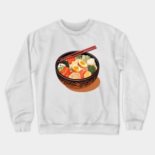 Ramen Bowl Bliss: Whimsical T-Shirt for Noodle Enthusiasts! Crewneck Sweatshirt